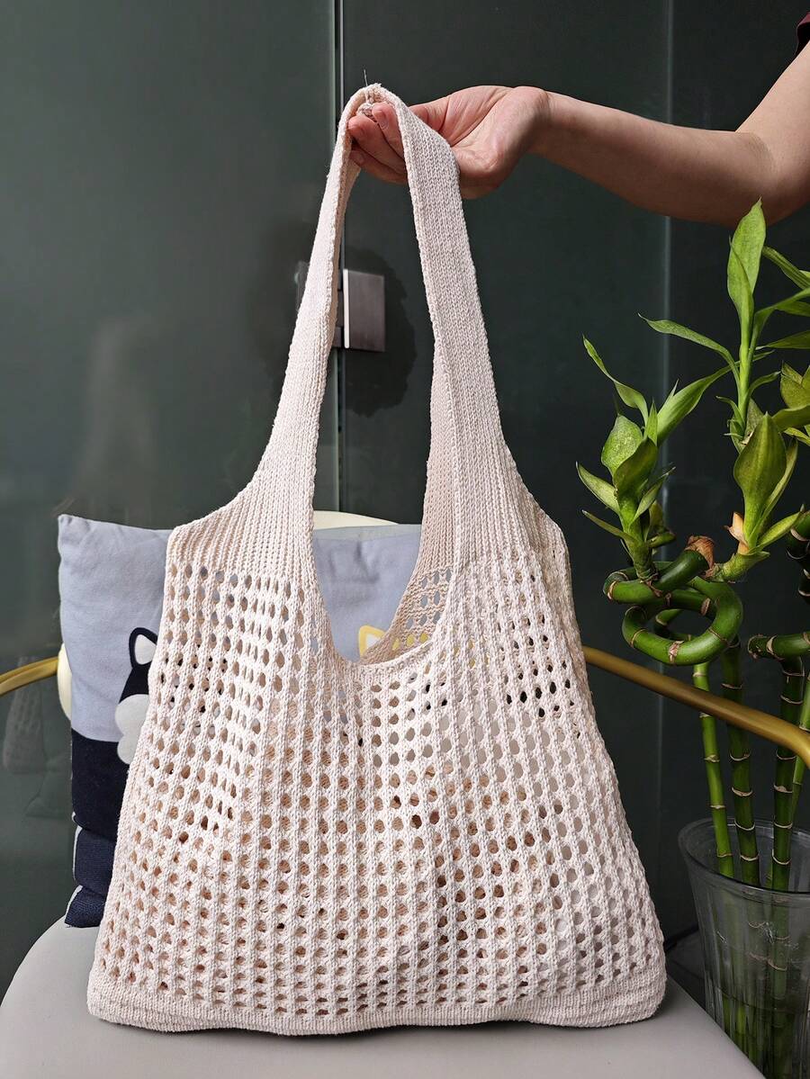 Women Bags Designer - Large capacity knitted tote bag for