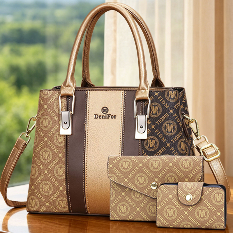 Women Bags Designer - 3-piece set of women's handbags with