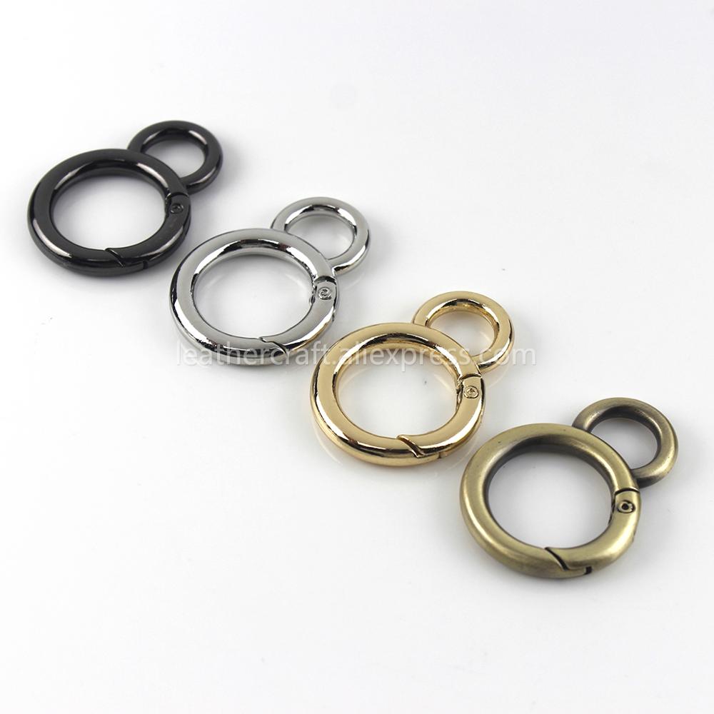 Metal Double Circle Snap Hook  - Circle Round Bag ulasan dan harga