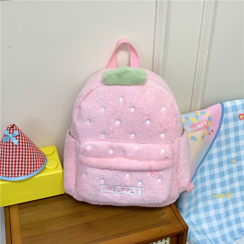 Plush Strawberry Classic Solid - Women Bags Sale ulasan dan harga