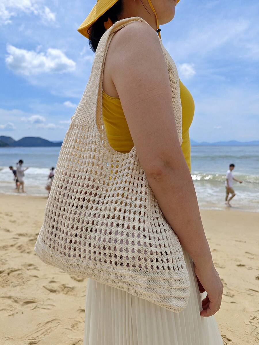 Large capacity knitted tote ba - Women Bags Designer ulasan dan harga