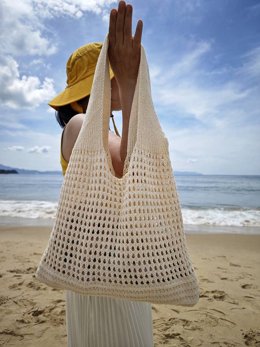 Large capacity knitted tote ba - Women Bags Designer ulasan dan harga