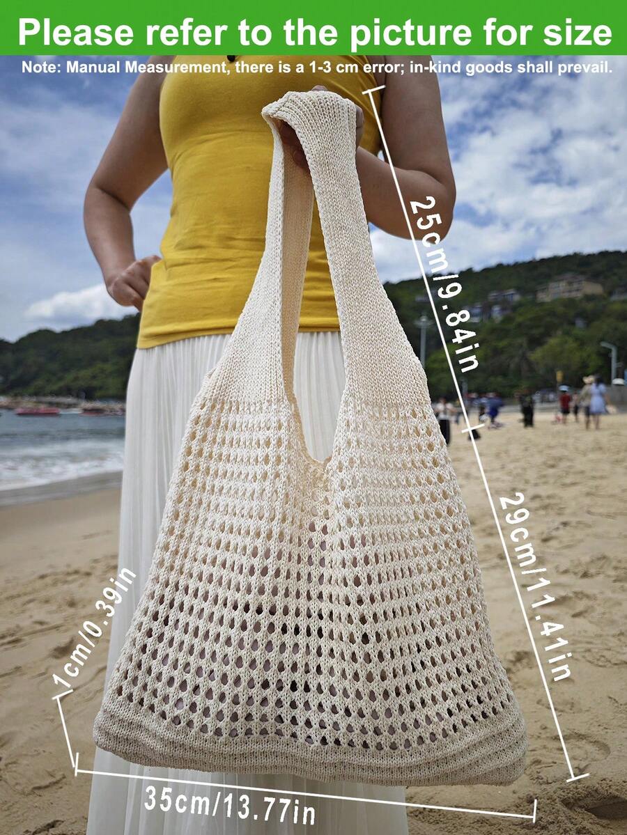 Large capacity knitted tote ba - Women Bags Designer ulasan dan harga