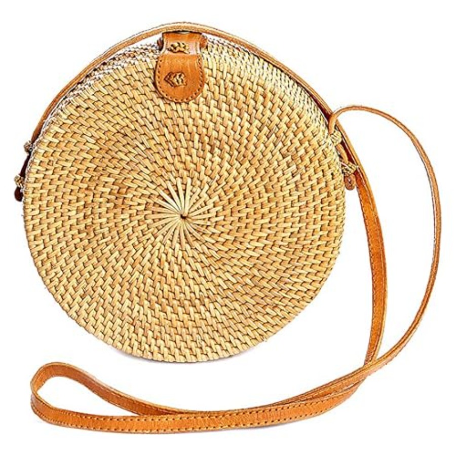 Novum Crafts Round Rattan Bag  - Circle Round Bag ulasan dan harga