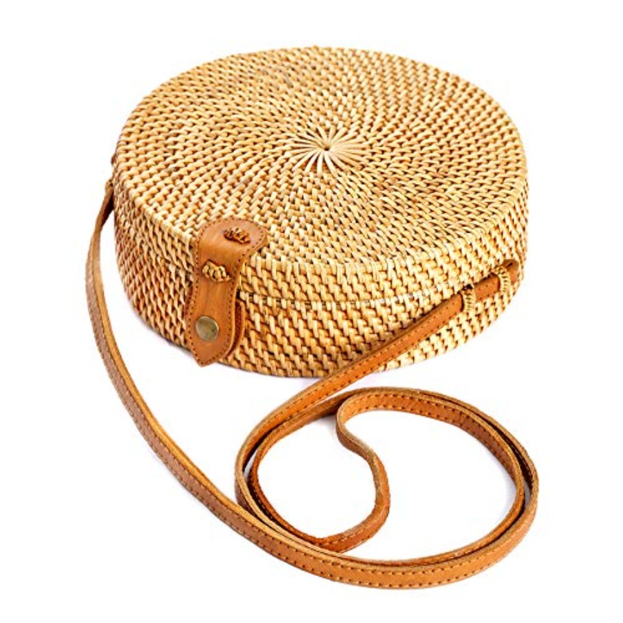 Novum Crafts Round Rattan Bag  - Circle Round Bag ulasan dan harga