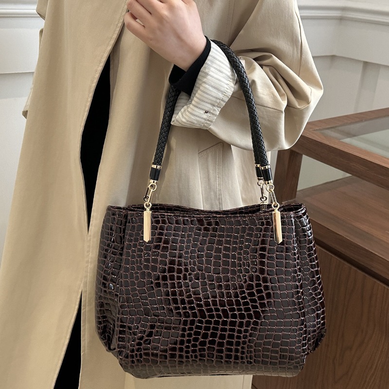 Classic Stone Texture Top-Hand - Women Bags Europe ulasan dan harga
