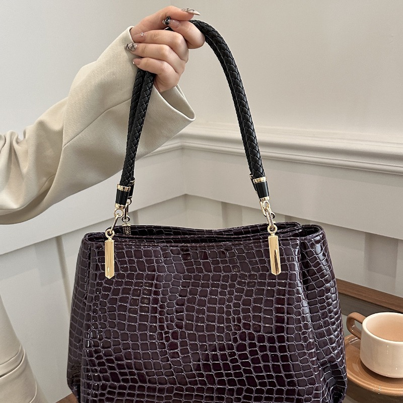 Classic Stone Texture Top-Hand - Women Bags Europe ulasan dan harga