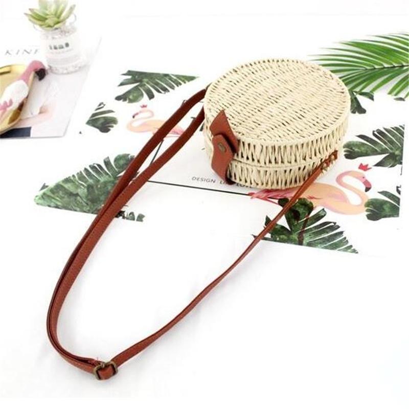 Women Summer Rattan Bag Round  - Circle Round Bag ulasan dan harga