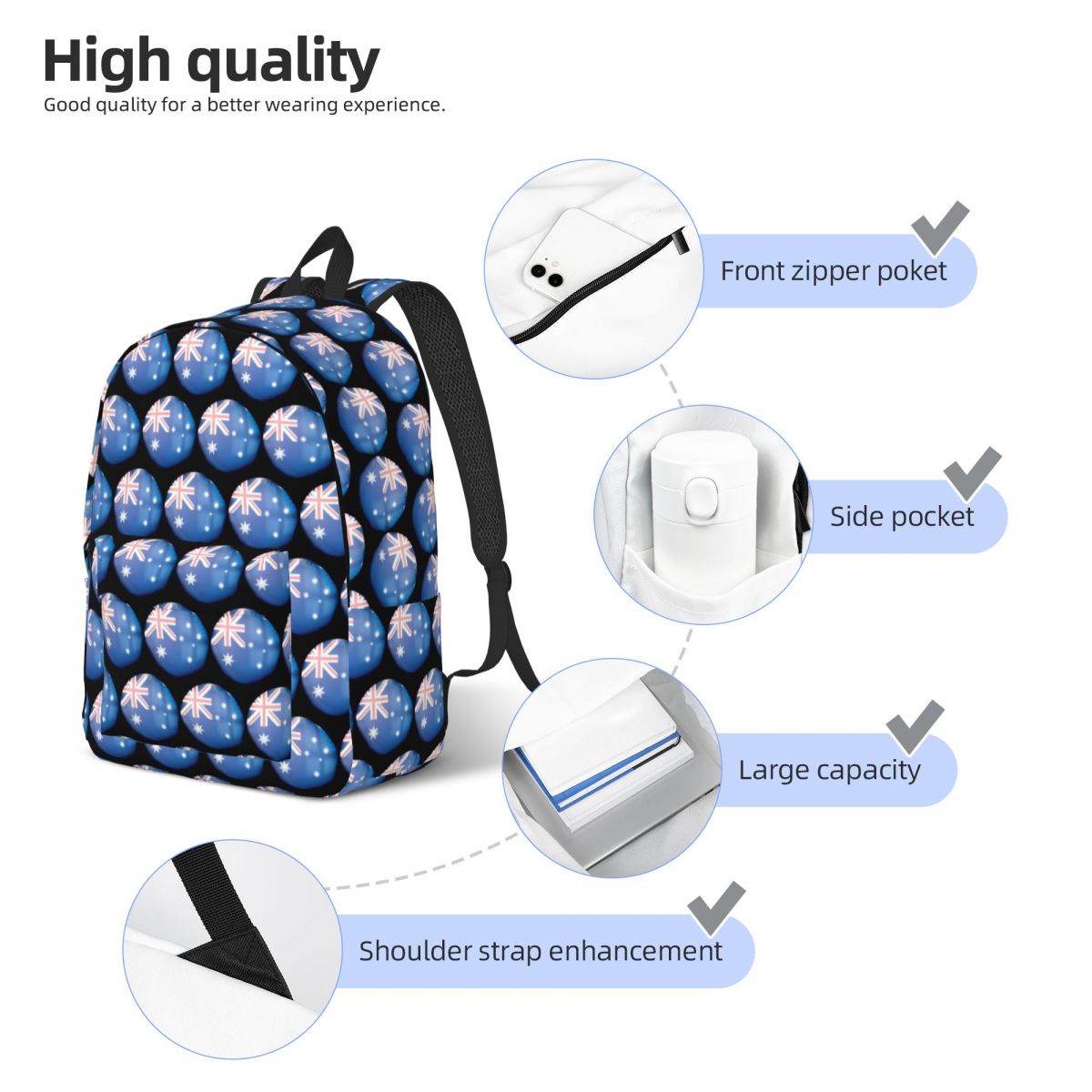Australia Flag Crystal Ball Ba - Women Bags Australia ulasan dan harga