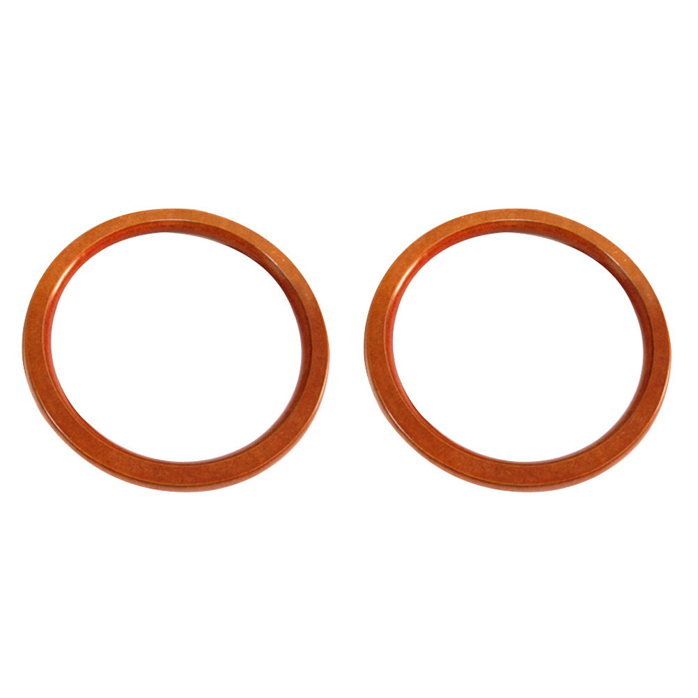 2Pcs Natural Wood Ring DIY Han - Circle Round Bag ulasan dan harga