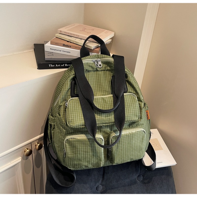Multi-pocket Checkered Youth B - Women Bags Sale ulasan dan harga