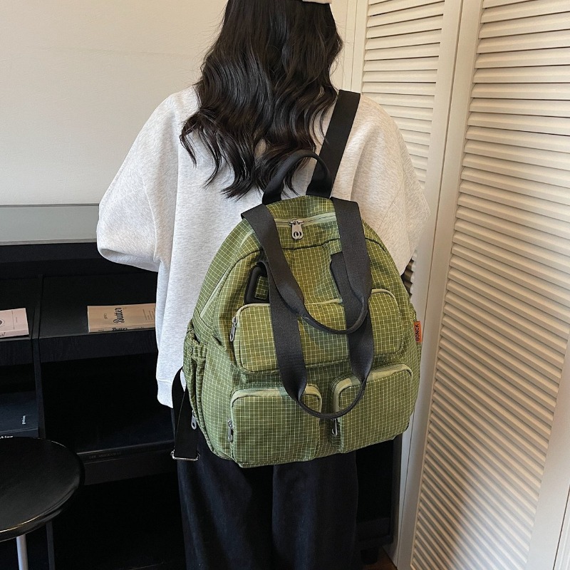 Multi-pocket Checkered Youth B - Women Bags Sale ulasan dan harga