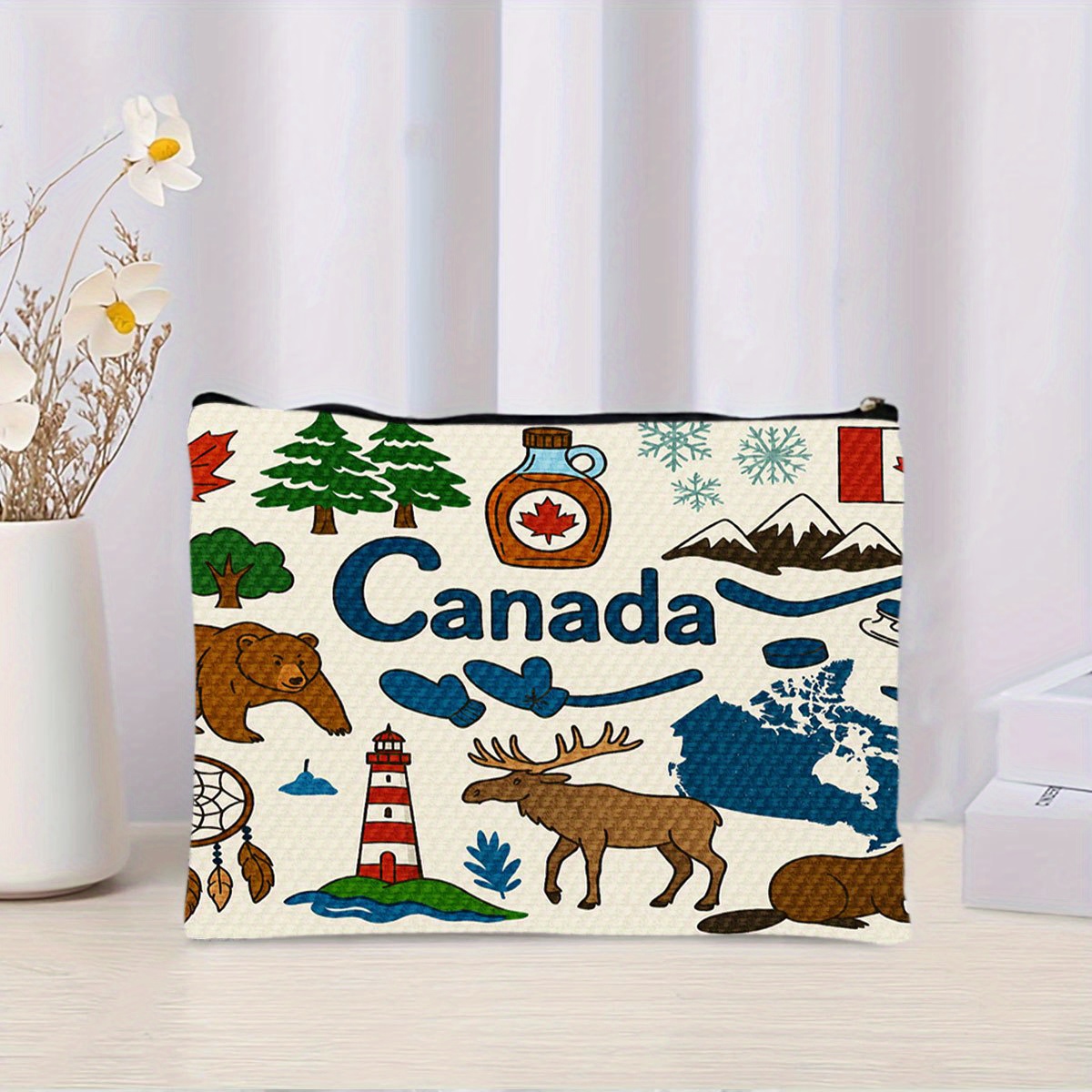 A Canada themed cosmetic bag - - Women Bags In Canada ulasan dan harga
