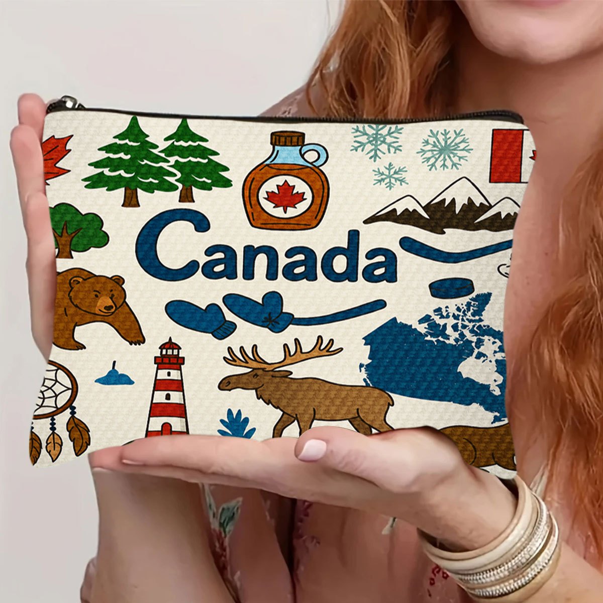 A Canada themed cosmetic bag - - Women Bags In Canada ulasan dan harga