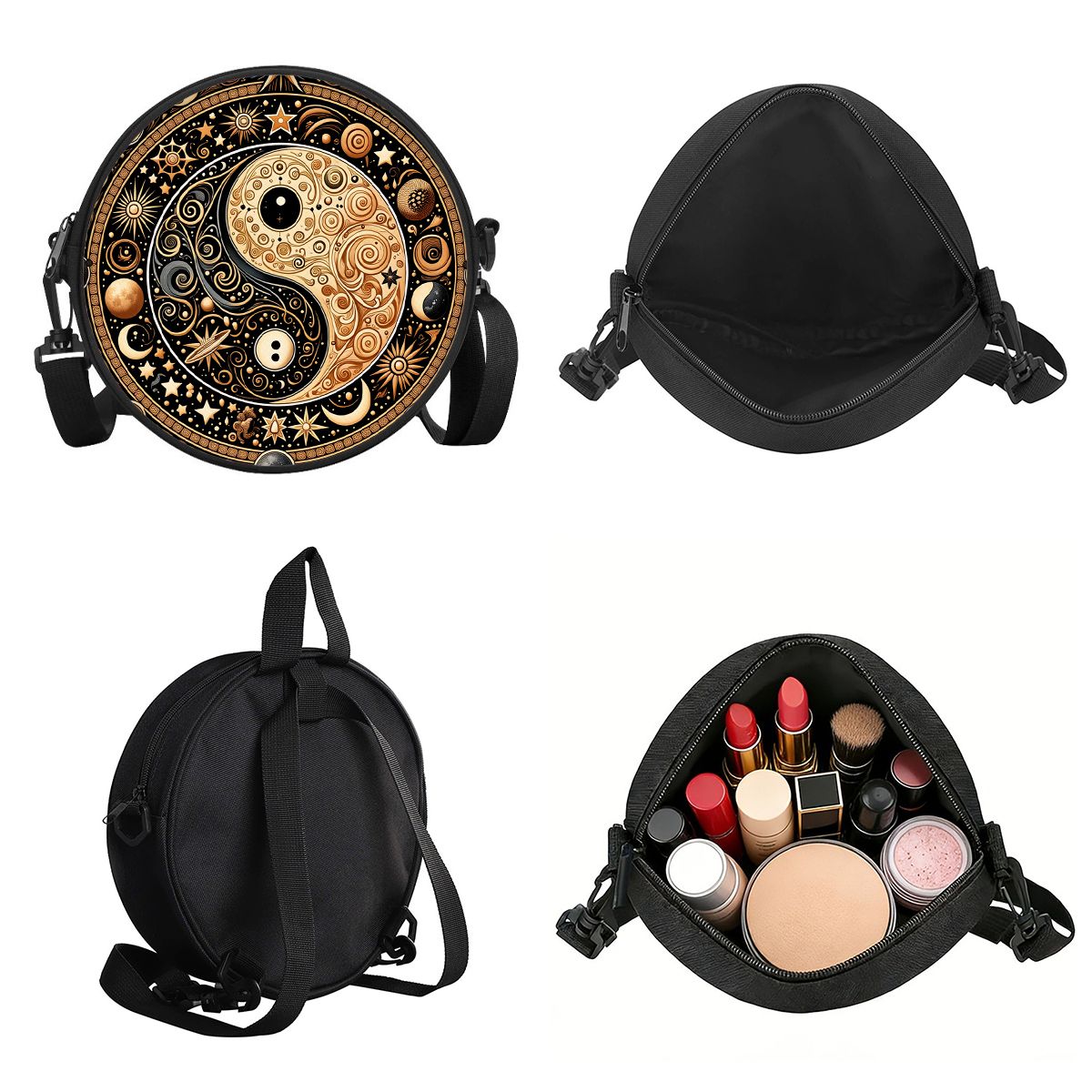 Eight Trigrams Formation Print - Circle Round Bag ulasan dan harga