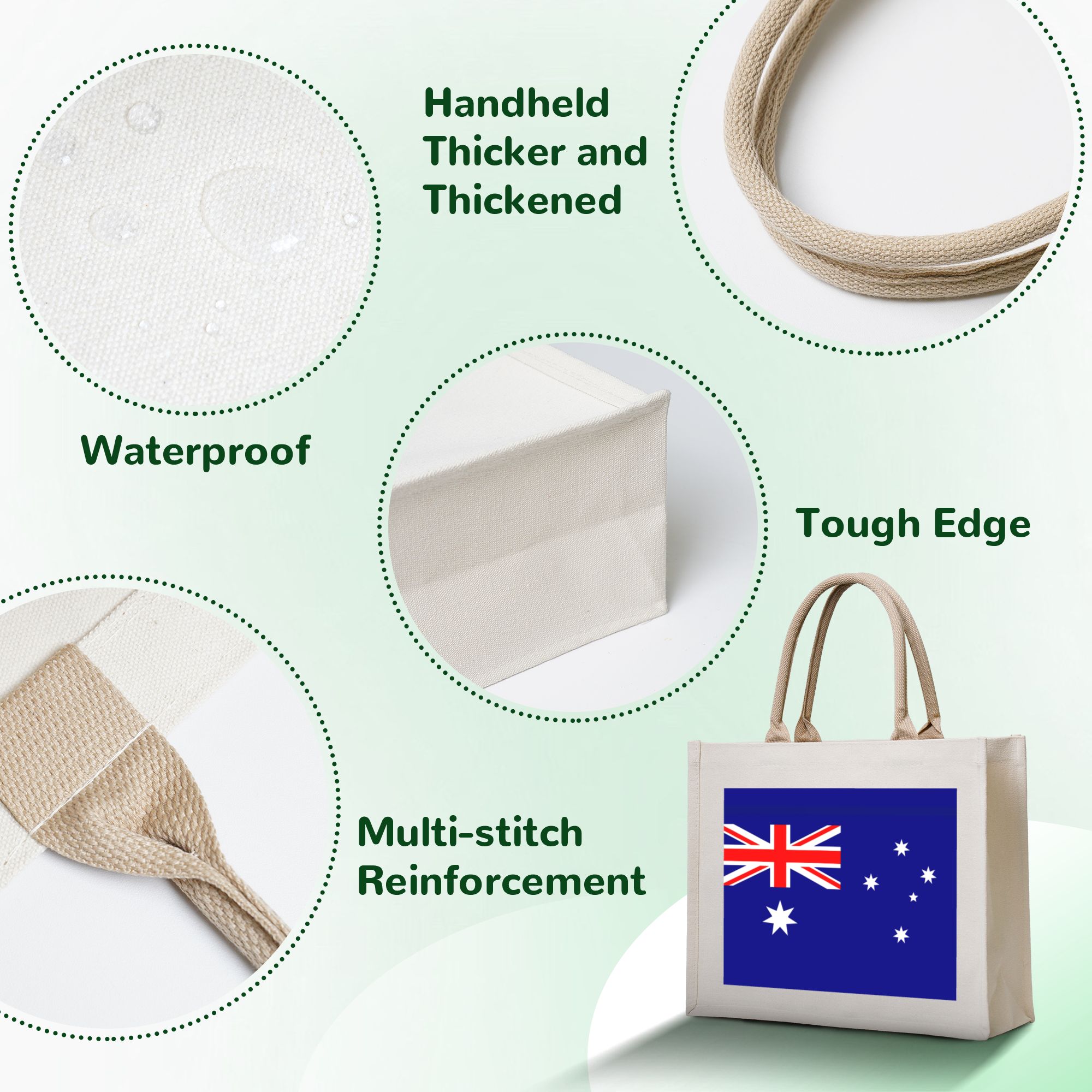 Australia Flag Grocery Tote Sh - Women Bags Australia ulasan dan harga