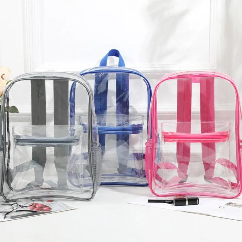 Transparent PVC Backpack Outdo - Women Bags Designer ulasan dan harga
