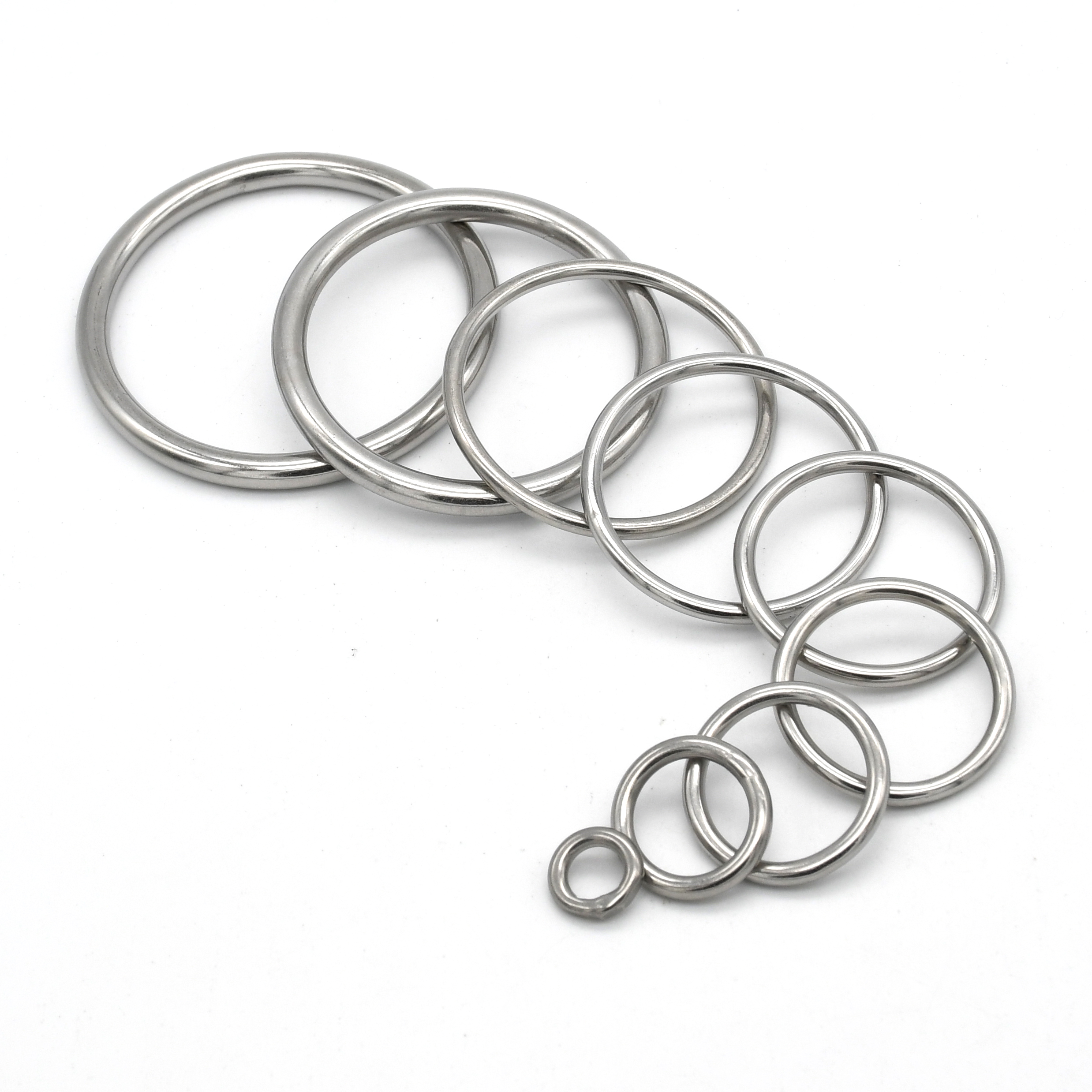 5Pieces Stainless Steel O-Ring - Circle Round Bag ulasan dan harga