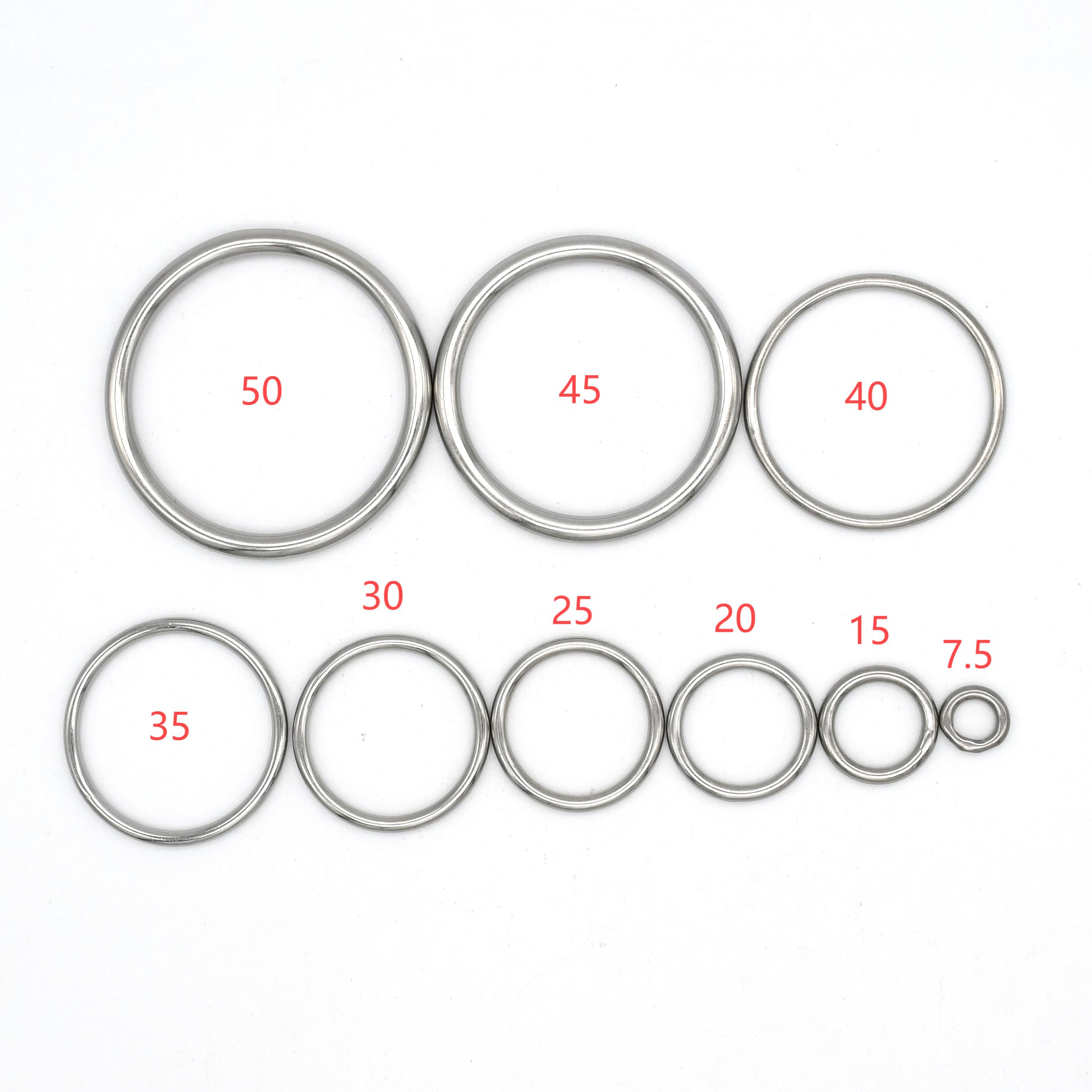5Pieces Stainless Steel O-Ring - Circle Round Bag ulasan dan harga