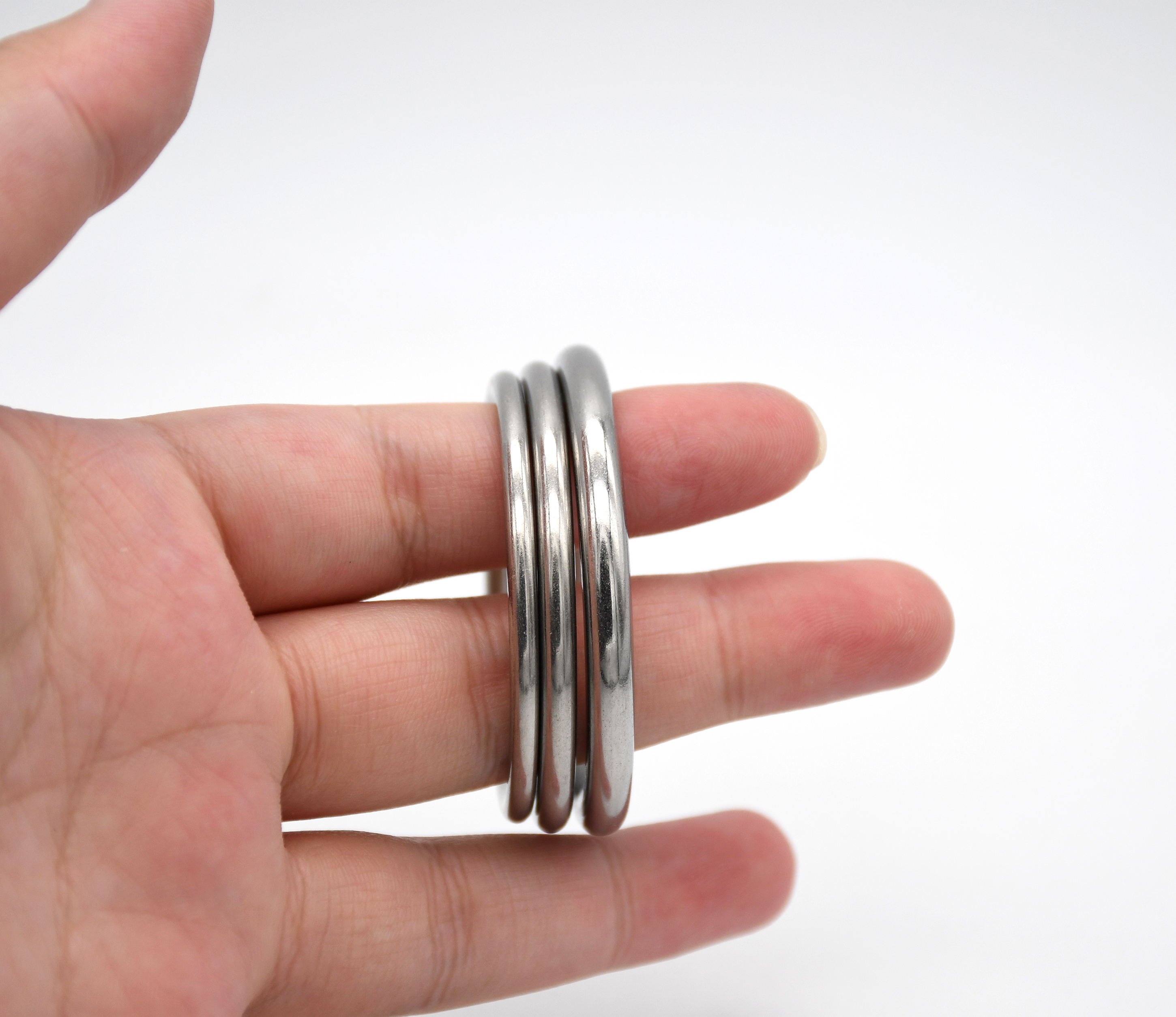 5Pieces Stainless Steel O-Ring - Circle Round Bag ulasan dan harga