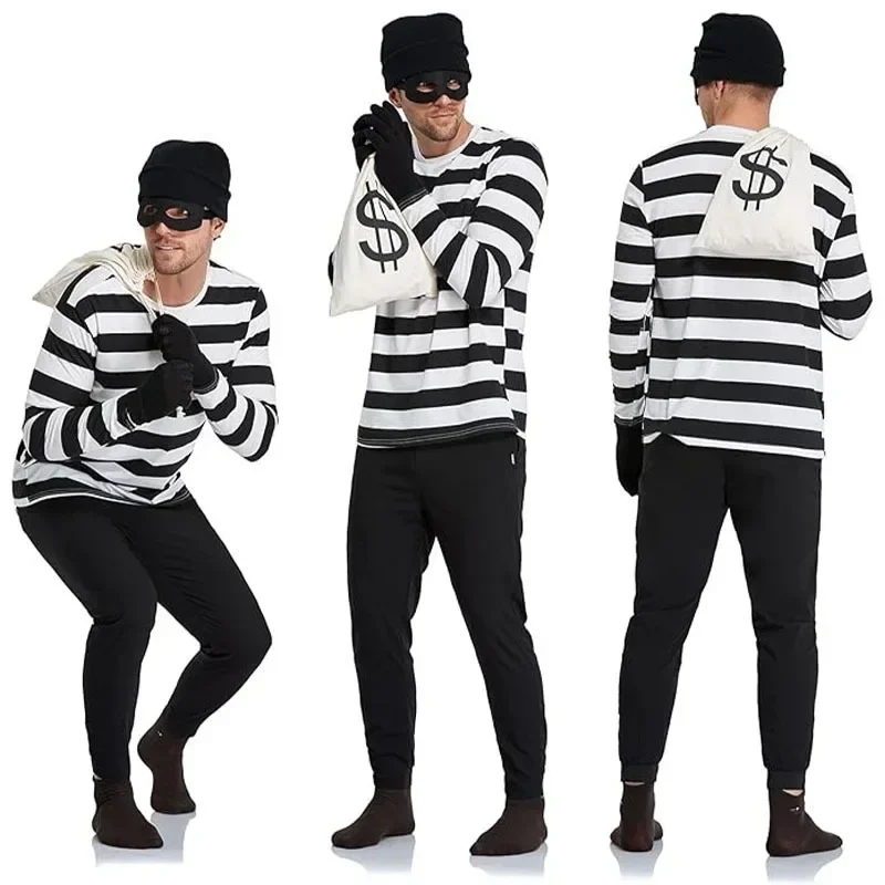 Convict Thief Cosplay Costume  - Women Bags Europe ulasan dan harga